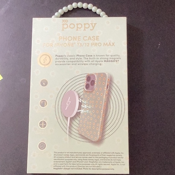 POPPYS CLASSIC PHONE CASE FITS IPHONE 13/12 PRO MAX NEW IN BOX MAGSAFE HAPPYFACE - Picture 2 of 7